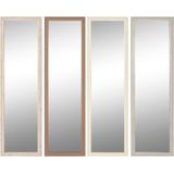 Wandspiegel Home ESPRIT Wit Bruin Beige Grijs Kristal polyestyreen 36 x 2 x 125 cm (4 Stuks)