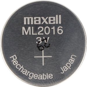 MAXELL ML2016 Li-ion knoopcel Li-Mn 3V 25mAh oplaadbare knoopcel
