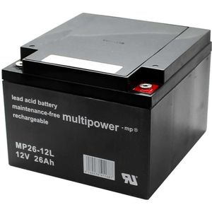 Multipower MPL26-12 12V 26Ah Long Life loodaccu AGM loodgelaccu