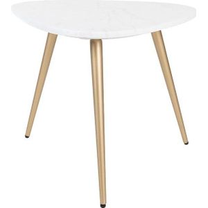 Home67 Salontafel Milou - Marmer - 55 cm - Goud