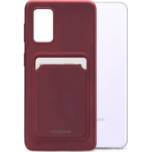 Mobilize Rubber Gelly Card Case Samsung Galaxy A32 5G Matt Bordeaux