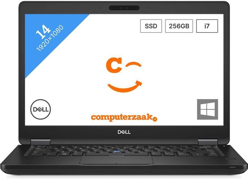 Dell Latitude 5491 - Laptop - Intel Core i7 8850H 2.60GHz 8GB RAM 256GB SSD 14 inch