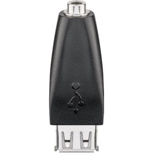 Goobay USB 2.0 Hi-Speed Adapter - USB 2.0-aansluiting (type A) > 3,5 mm jack-aansluiting (3-polig, s