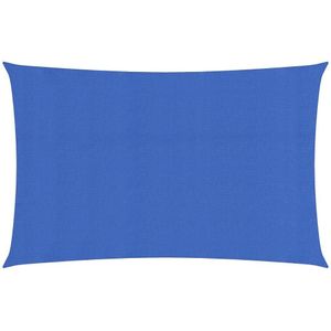 Zonnezeil 160 g/m 2x5 m HDPE blauw