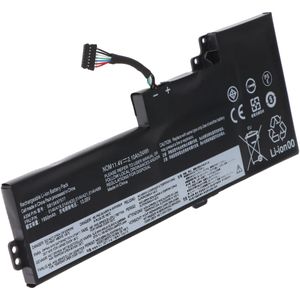 Batterij geschikt voor Lenovo ThinkPad T480, Li-Polymer, 11.4V, 2100mAh, 24Wh - intern - Controleer