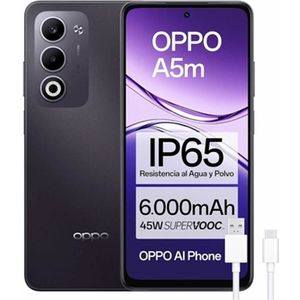 OPPO A5M - Smartphone - Paars - 8GB RAM - 256GB Opslag - 6,67 inch - 4G