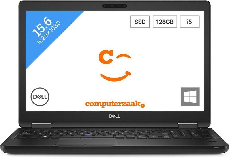 DELL Latitude 5590 Laptop 39,6 cm (15.6") Full HD Intel® Core™ i5 i5-8250U 8 GB DDR4-SDRAM 256 GB SSD Wi-Fi 5 (802.11ac) Windows 10 Pro Zwart