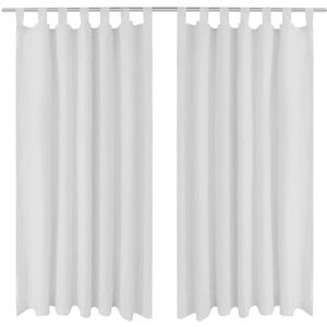 VidaXL-Micro-Satijnen-Gordijnen-met-Ringen-140-x-175-cm-2-stuks-(Creme)