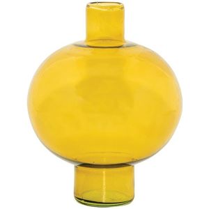 Urban Nature Culture Vase recycled glass Round Yellow