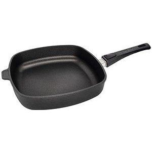 Eurolux Braadpan met Afneembare Steel - 3.4 Liter - Zwart - 24 x 24 cm - Aluminium - Geschikt voor alle Warmtebronnen