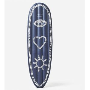 Sunnylife - Pool Floats Luxe Luchtbed Drijvend I Love Sun - Blauw / PVC