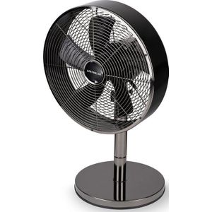 Lifetime Air Tafelventilator - 230V - Bureau Ventilator 30CM - 3 Snelheden - Oscillerende Functie - Kantelbaar - Zwart