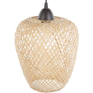 Beliani BOMU - Hanglamp - Lichte houtkleur - Bamboehout