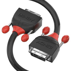 DVI-kabel LINDY 36258 Zwart 5 m