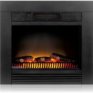 Classic Fire Elektrische Sfeerhaard Chicago - Kachel 1800W - Haard zonder Schouw - LED Vlammen - Zwart