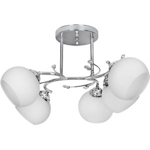 Klassieke kroonluchter pendelplafondlamp Activejet IRMA nikkel 5xE27 voor woonkamer