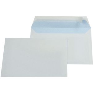 Gallery enveloppen ft 114 x 162 mm, stripsluiting, binnenzijde blauw, doos van 500 stuks