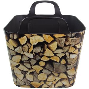 Mand Hout Bruin Plastic 40 x 40 x 31 cm