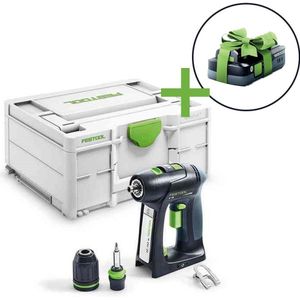 Festool C 18 Li-Basic Accuschroefboormachine | Promo | + 4.0Ah accu 577050