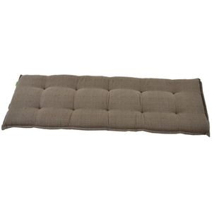 Bankkussen taupe, lengte 120 cm, breedte 47 cm, dikte 6 cm