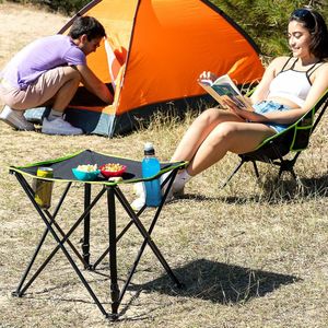 Inklapbare stoffen campingtafel met hoes Cafolby InnovaGoods