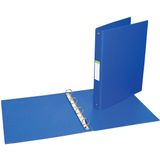 Ringmap voor ft A4, 4 ringen van 25 mm, uit PVC, blauw