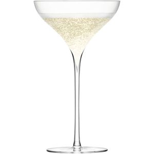 LSA Savoy Champagnecoupe - Glas -200 ml - Set van 2 Stuks - Transparant