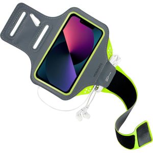 Mobiparts Comfort Fit Sport Armband Apple iPhone 13 Pro Neon Green