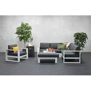 Garden Impressions Cube Loungeset - Wit Teak