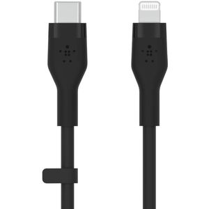 Kabel USB-C naar Lightning Belkin CAA009BT2MBK 2 m Zwart