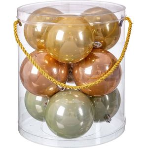 Kerstballen Multicolour Plastic 8 x 8 x 8 cm (9 Stuks)