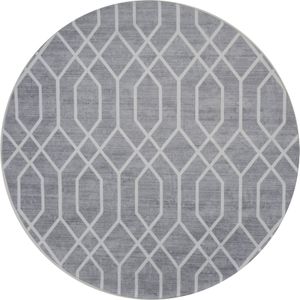 Veer Carpets Vloerkleed Pattern Rond Grijs ø120 cm