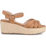 POSH by Poelman - TULSI - Dames Sandalen - Cognac - Imitatieleer