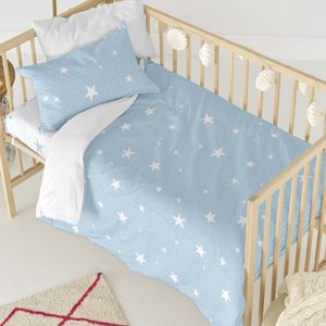 Happy Friday Duvet cover set 2 pieces Little star blue 115x145 cm (Cot bed) Blue