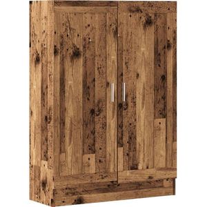 vidaXL - Boekenkast - 82,5x30,5x115 - cm - bewerkt - hout - oud - houtkleurig