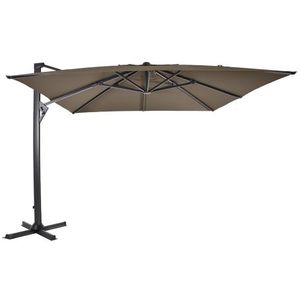 Zweefparasol Taurus taupe 3x3 meter