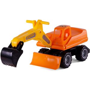 Cavallino Toys Cavallino Mega Graafmachine Loopauto Oranje, 79cm