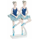 Decoratieve figuren DKD Home Decor 14 x 7,5 x 21,5 cm Blauw Balletdanseres Romantiek