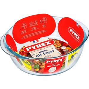Airfryerschaal - PYREX - 1450144 - Rond - Borosilicaatglas - 26 cm