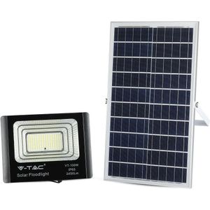 V-TAC VT-100W  Zwarte Solar schijnwerpers - 35W -IP65 - 2450 Lumen - 4000K