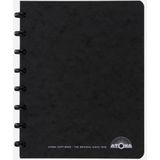 Atoma meetingbook, ft A5, zwart, geruit 5mm