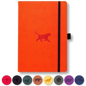 Dingbats* Wildlife A6 Notitieboek - Orange Tiger Lijntjes - A6 / Gelinieerd / Orange Tiger