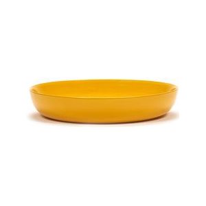 Serax Feast By Ottolenghi Diep Bord Ø22 Yellow Dots Black