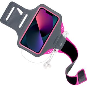 Mobiparts Comfort Fit Sport Armband Apple iPhone 13 Pro Neon Pink