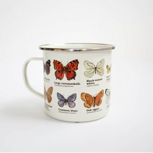 Gift Republic Butterflies - Emaille Mok