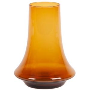 XLBoom Spinn Vaas Medium - Glas - Voor Binnen - Amber - 20 × 20 × 25 cm