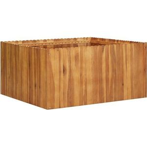 VidaXL Verhoogde Plantenbak 100x100x50 cm - Massief Acaciahout