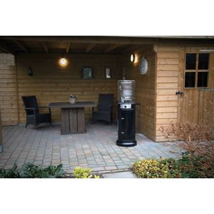 Sunred Propus Lounge Heater Zwart LH15B Terrasverwarmer - Gas - Staand - Verrijdbaar - Tot 11.000 W