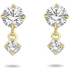 Sparkle14 Oorhangers Zirkonia - Goud