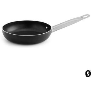 Quid Pro Chef Roestvrij Stalen Pan 22 cm - Geschikt voor Oven en Inductie - Bicapa Antiaanbaklaag - PFOA-vrij